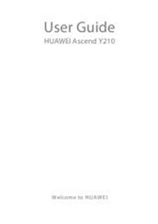 Huawei Ascend Y210 manual. Camera Instructions.